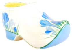 CLARICE CLIFF - 1930s ART DECO BLUE CROCUS CLOG