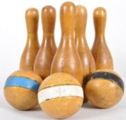 MID CENTURY SET OF CHILDRENS SIZE SKITTLES