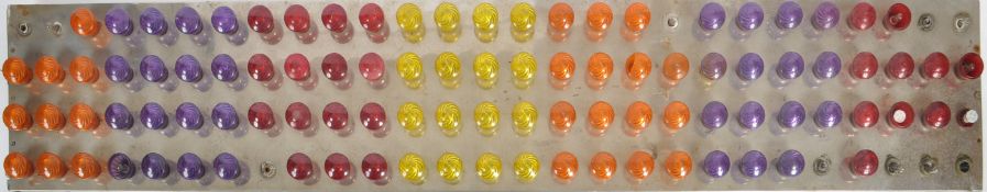 20TH CENTURY CHROME MULTI COLOURED LIGHT PANEL