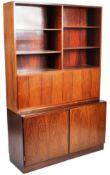 RETRO MID CENTURY DANISH TEAK TWO PART BOOKCASE
