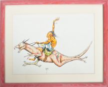 IAN BRINDLE (FLEZ) - 1980s SIGNED PRINT