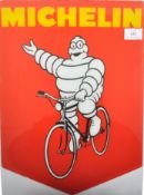 MICHELIN - RETRO GLASS SHOP DISPLAY ADVERTISING SIGN