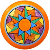 CLARICE CLIFF - BIZARRE - ART DECO HAND PAINTED PLATE