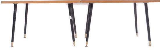 MATCHING PAIR OF MID CENTURY MAP COFFEE TABLES