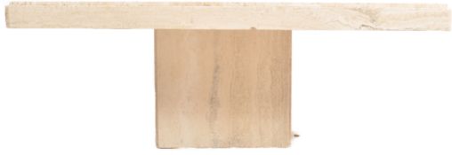 LARGE 20TH CENTURY ITALIAN TRAVERTINE STONE COFFEE TABLE