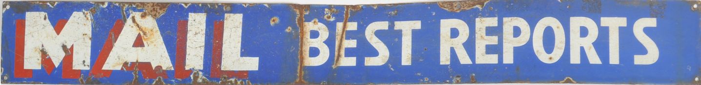 MAIL - RETRO VINTAGE MID CENTURY ENAMEL ADVERTISING SIGN