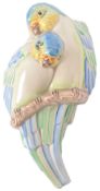 CLARICE CLIFF - LOVE BIRDS - ART DECO BUDGIE WALL POCKET