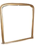 LARGE 19TH CENTURY VICTORIAN GILTWOOD OVERMANTEL MIRROR