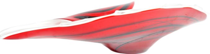 CONTEMPORARY DESIGNER STUDIO ART GLASS FRUIT BOWL