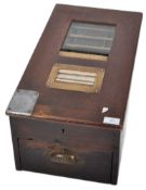 GLEDHILLS & SONS - 19TH CENTURY OAK CASED CASH REGISTER