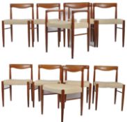 BRAMIN - MATCHING SET OF TEN DANISH DINING CHAIRS