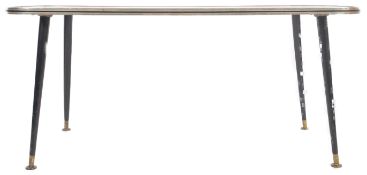 MID CENTURY FAUX JAPANESE LACQUER COFFEE TABLE