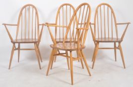 ERCOL - WINDSOR QUAKER - MATCHING SET OF FOUR DINING CHAIRS