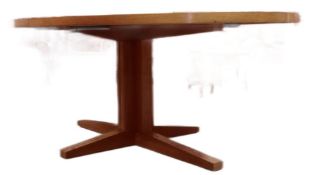 BRAMIN - LARGE DANISH TEAK EXTENDING DINING TABLE