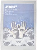 THE CHEMICAL BROTHERS - PROMOTIONAL MUSIC POSTER