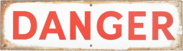 20TH CENTURY DANGER PORCELAIN ENAMEL SIGN