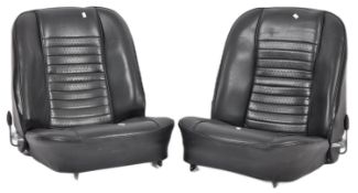 TRIUMPH TR6 - MATCHING PAIR RETRO LEATHER CAR SEATS
