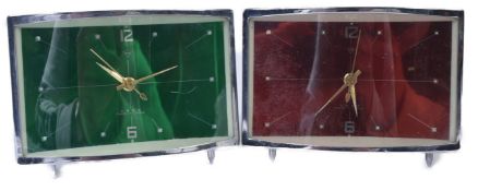 PAIR OF RETRO VINTAGE CHINESE CLOCKS