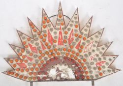 MID CENTURY FAIRGROUND / FUNFAIR HALF STARBURST LIGHT PANEL