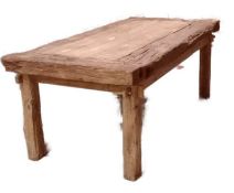 LARGE CONTEMPORARY DRIFTWOOD DINING TABLE