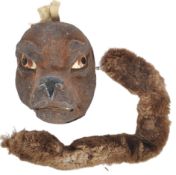 PAPIER MACHE VINTAGE WOLF THEATRE MASK