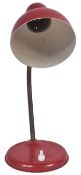 MID CENTURY RED MUSHROOM TABLE / DESK LAMP