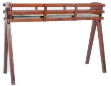 RETRO MID CENTURY TEAK A-FRAMED PLANT STAND / PLANTER