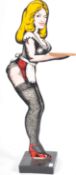 RETRO NOVELTY SCANTILY CLAD WAITRESS DUMB WAITER