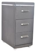 VINTAGE ART DECO THREE DRAWER FILING CABINET CHEST