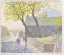 NORMAN C. ROBINSON - 1977 OIL ON CANVAS PAINTING