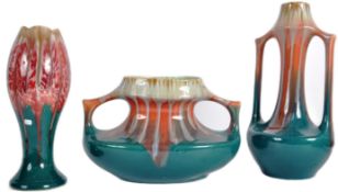 SELECTION OF RETRO MID CENTURY STUDIO POTTERY VASES