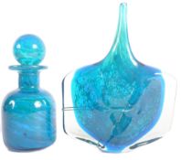 MDINA - TWO PIECES OF STUDIO ART GLASS