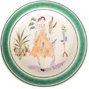 POOLE POTTERY - J. ALLEN - ONE OFF MID CENTURY CHARGER