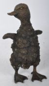 BRONZE STATUE OF A DUCKLING