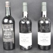 THREE BOTTLES OF VINTAGE PORT
