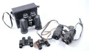 COLLECTION OF 4X ASSORTED VINTAGE BINOCULARS INCLUDING MILITARY ISSUE