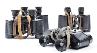 COLLECTION OF VINTAGE CARL ZEISS TELACT & TELEXEM BINOCULARS