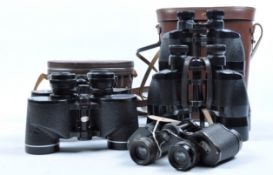 COLLECTION OF ASSORTED VINTAGE BINOCULARS