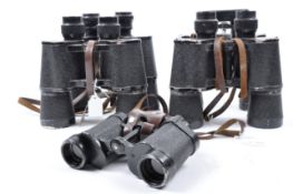 COLLECTION OF 5X USSR VINTAGE BINOCULARS