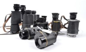 COLLECTION OF ASSORTED VINTAGE BINOCULARS