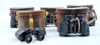 COLLECTION OF 5X ASSORTED CASED VINTAGE BINOCULARS