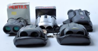 COLLECTION OF ASSORTED PENTAX VINTAGE BINOCULARS