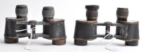TWO WWII SECOND WORLD WAR JAPANESE MILITARY BINOCULARS