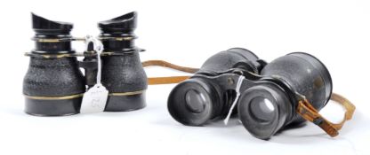 TWO BRITISH WWII HUSUN PILOT 6E-338 NIGHT USE BINOCULARS