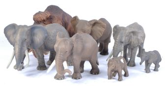 COLLECTION OF VINTAGE SCHLEICH PVC ANIMALS