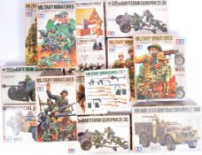 COLLECTION OF VINTAGE TAMIYA MILITARY MODEL KITS