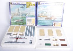 TWO VINTAGE HORNBY MINIC DIECAST MODEL SHIP SETS