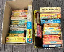 LARGE COLLECTION OF VINTAGE BRITISH JIGSAW PUZZLES