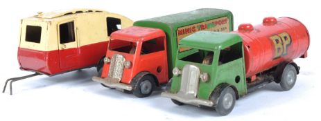 COLLECTION OF VINTAGE TRINAG MINIC TINPLATE CLOCKWORK MODELS