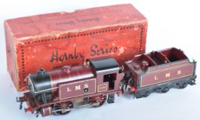 VINTAGE HORNBY O GAUGE TINPLATE CLOCKWORK LOCOMOTIVE